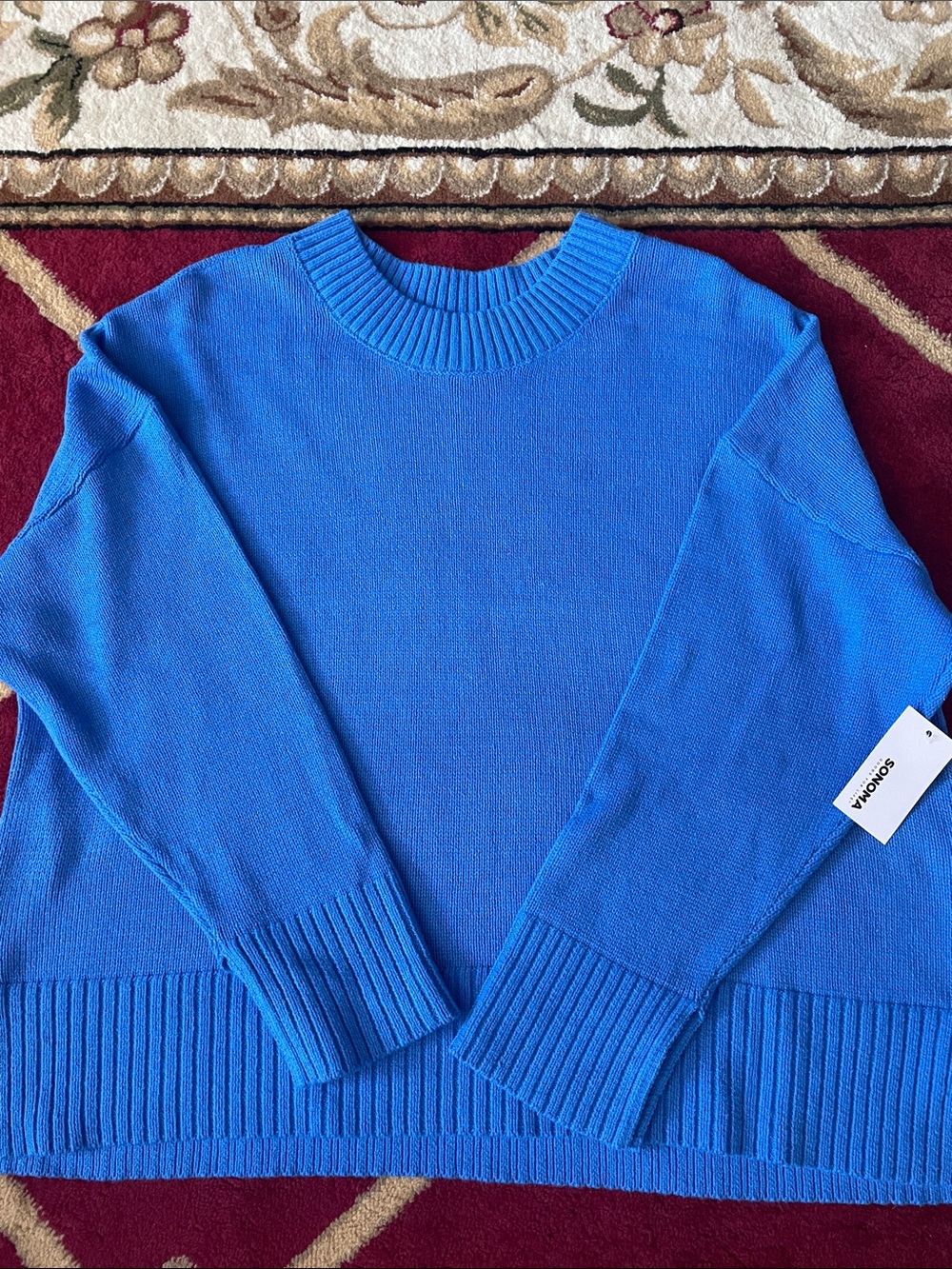 Sonoma Bright Blue Women's Crewneck Sweater